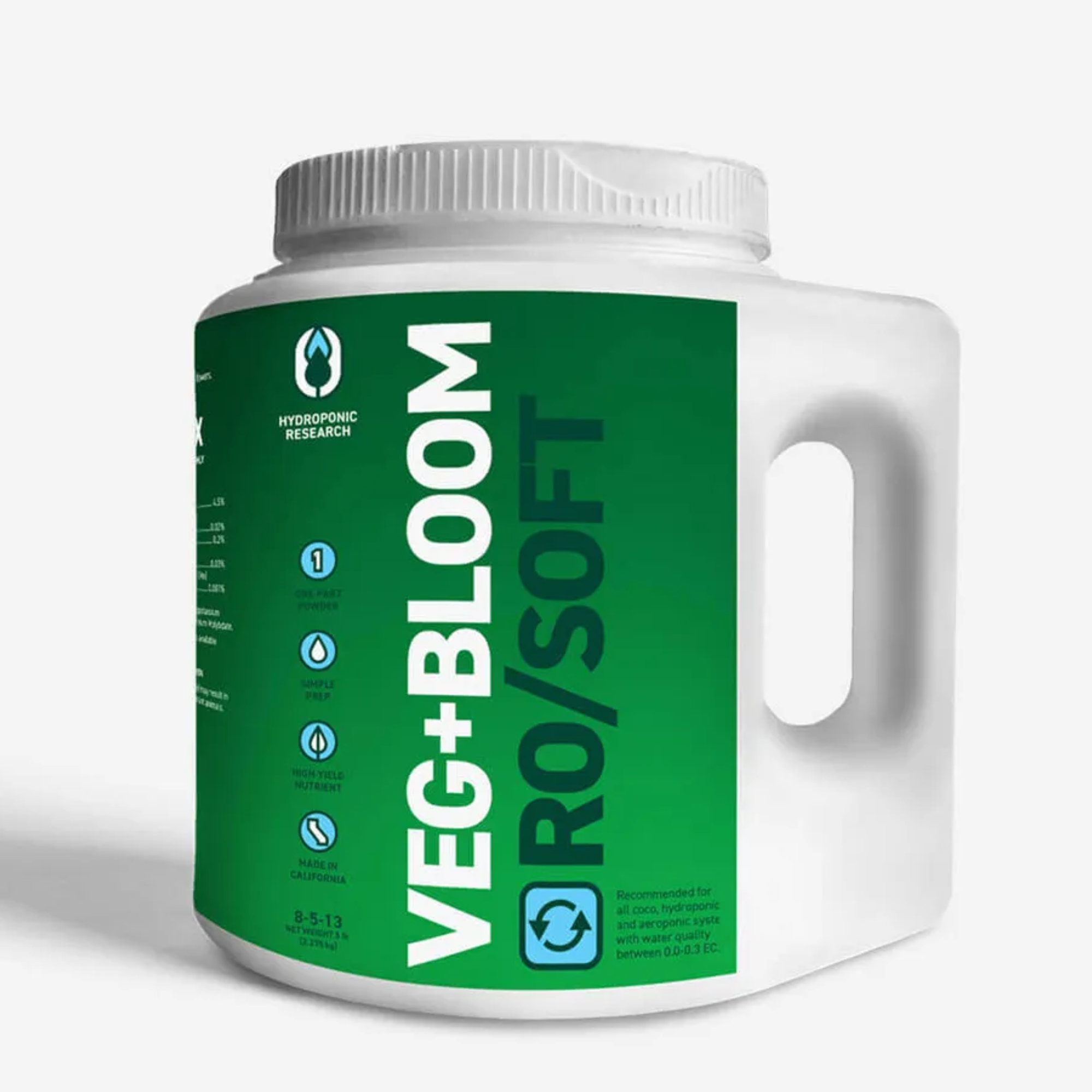 Hydroponic Research VEG+BLOOM | One-Part Powder Nutrient