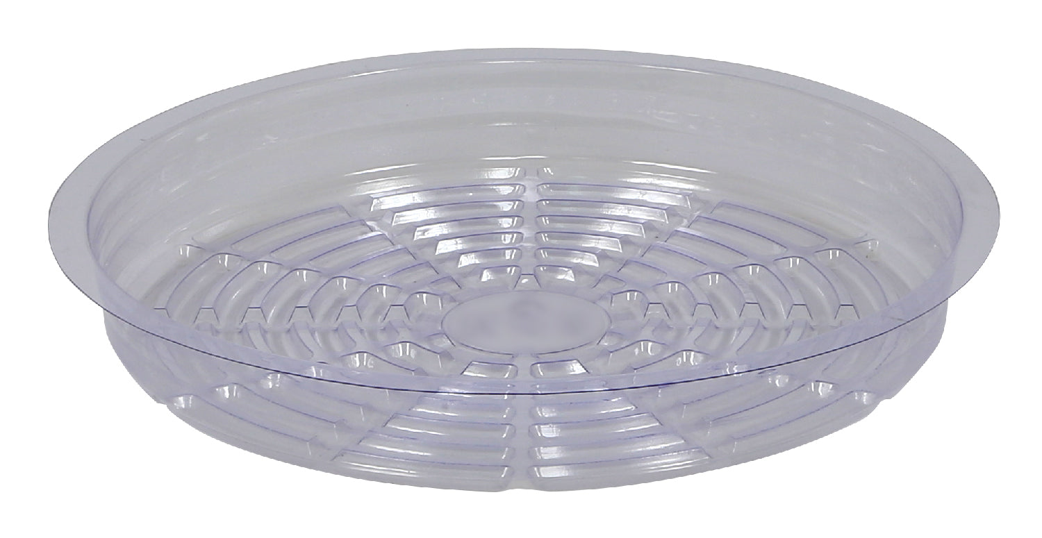 plastic plant saucers home depot Gro Pro Premium Clear Plastic Saucers – GrowGoods