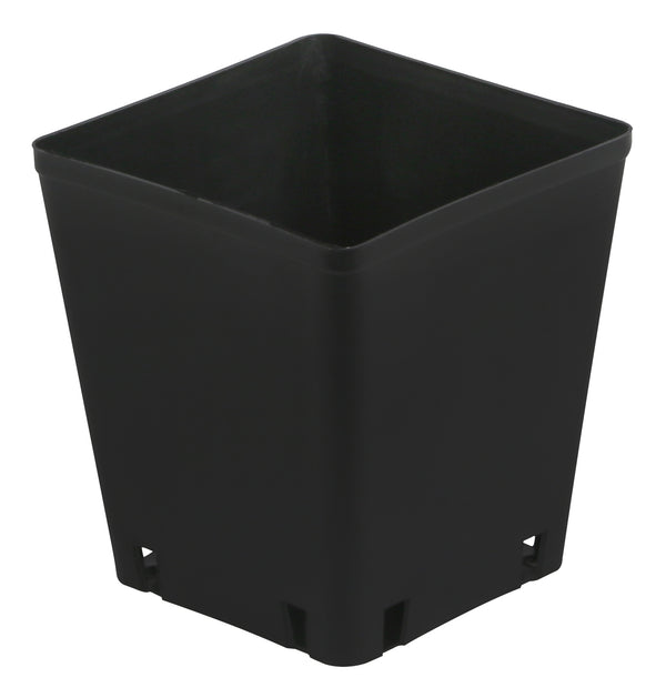 Gro Pro Black Plastic Square Pots