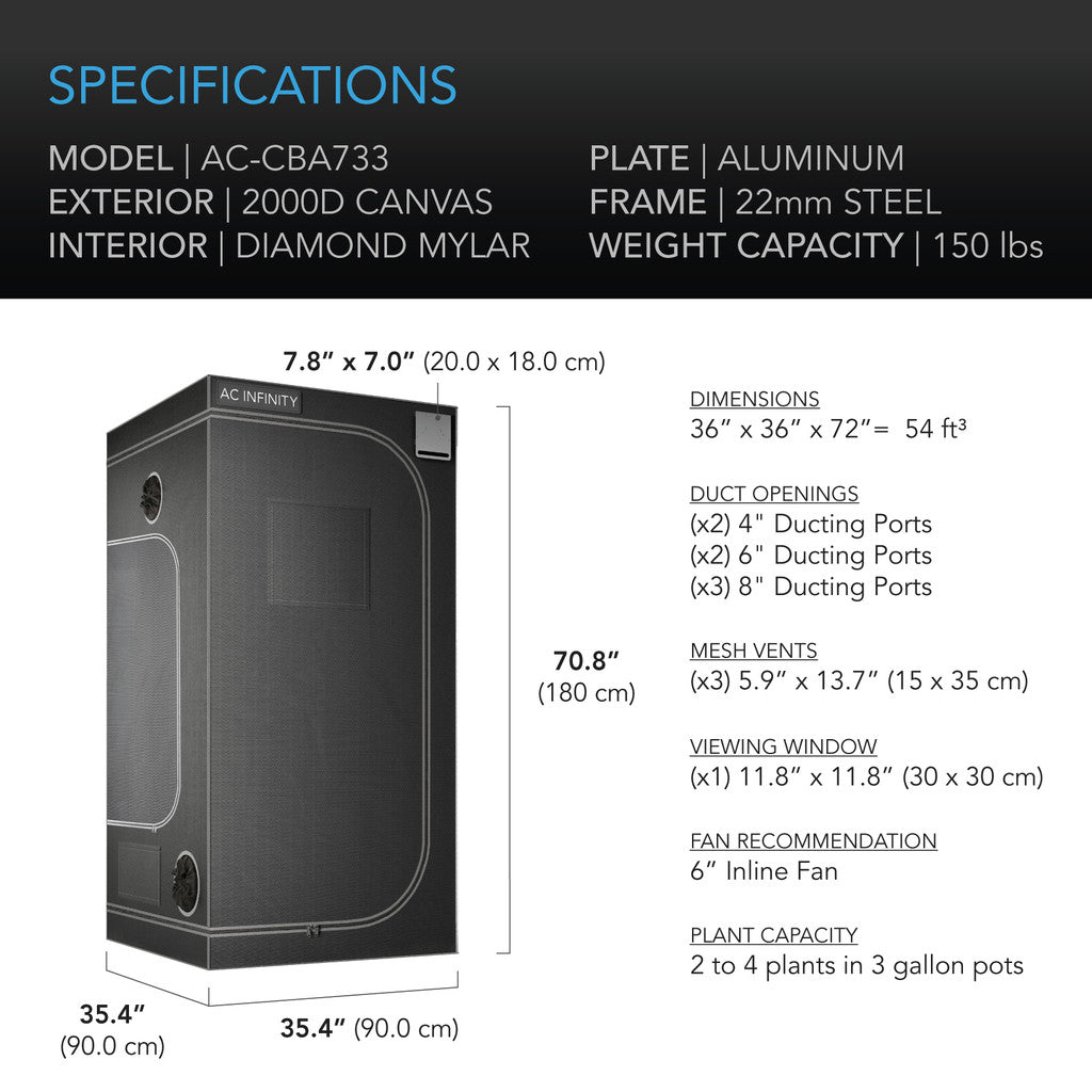 AC Infinity CLOUDLAB Advance Grow Tents