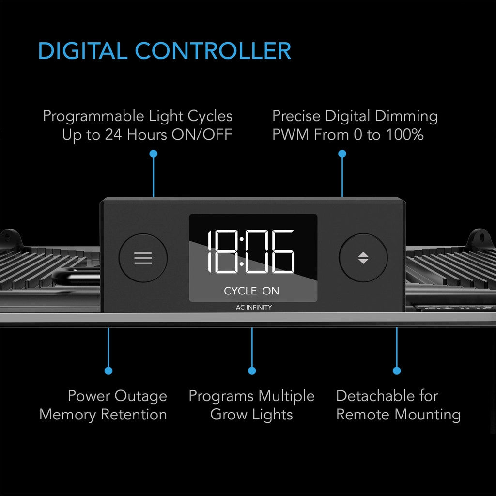 AC Infinity IONGRID S22 LED Grow Light with Digital Controller