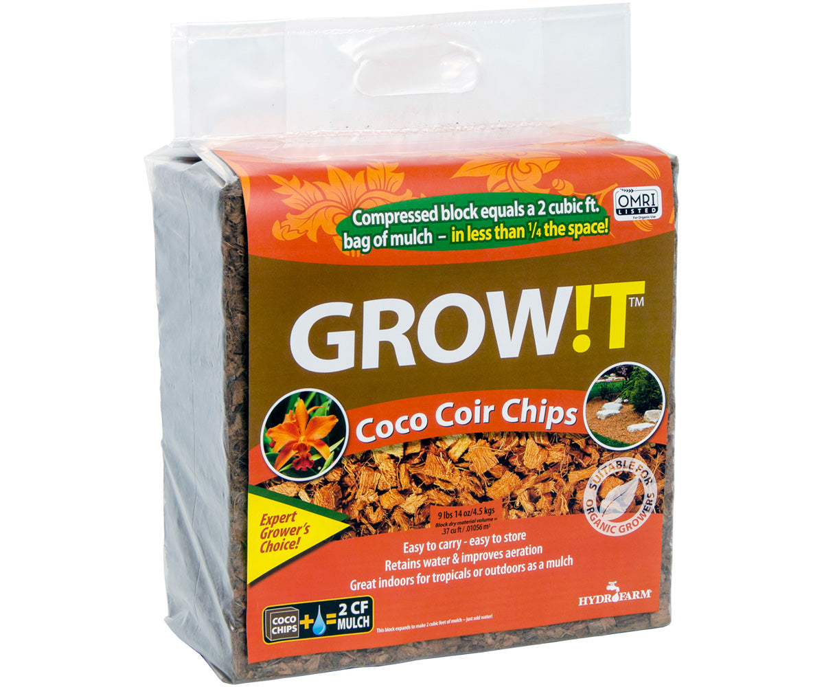 GROW!T Coco Coir Planting Chips - 4.5kg Block