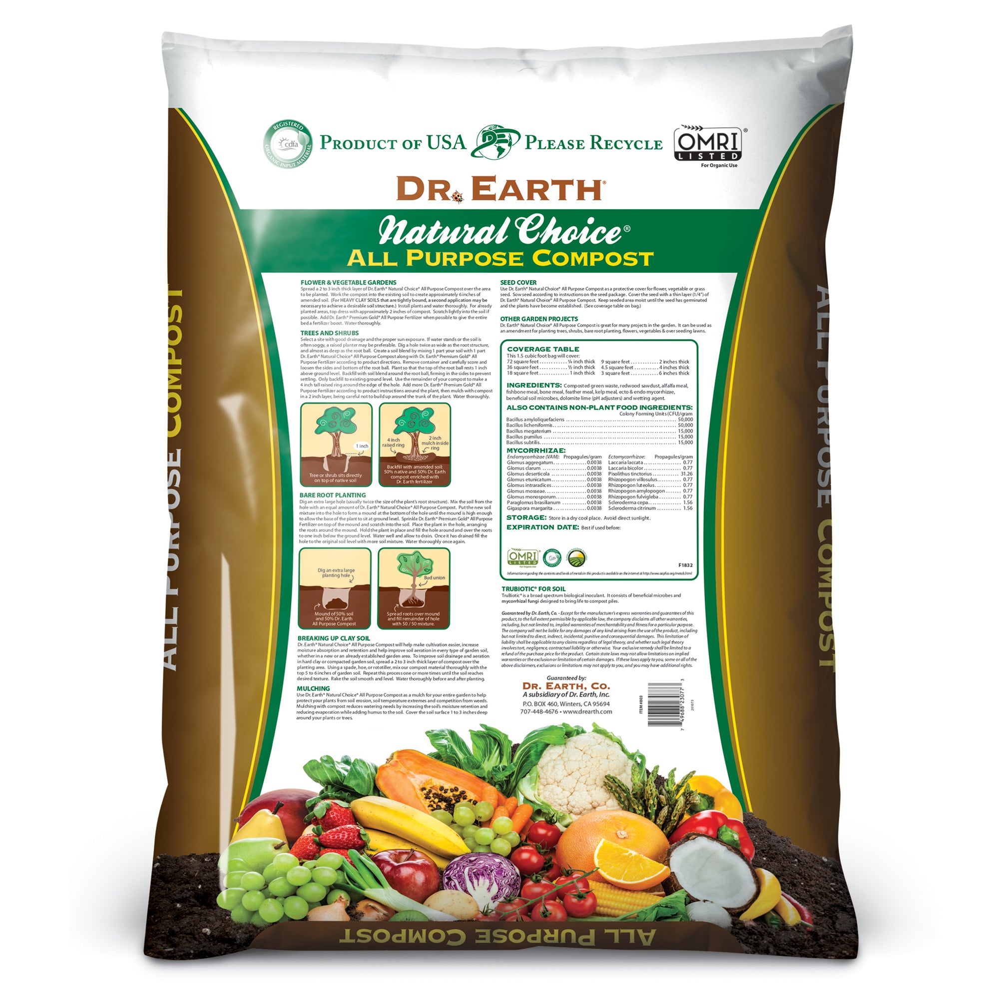 Dr. Earth Organic All Purpose Compost - 1.5cf