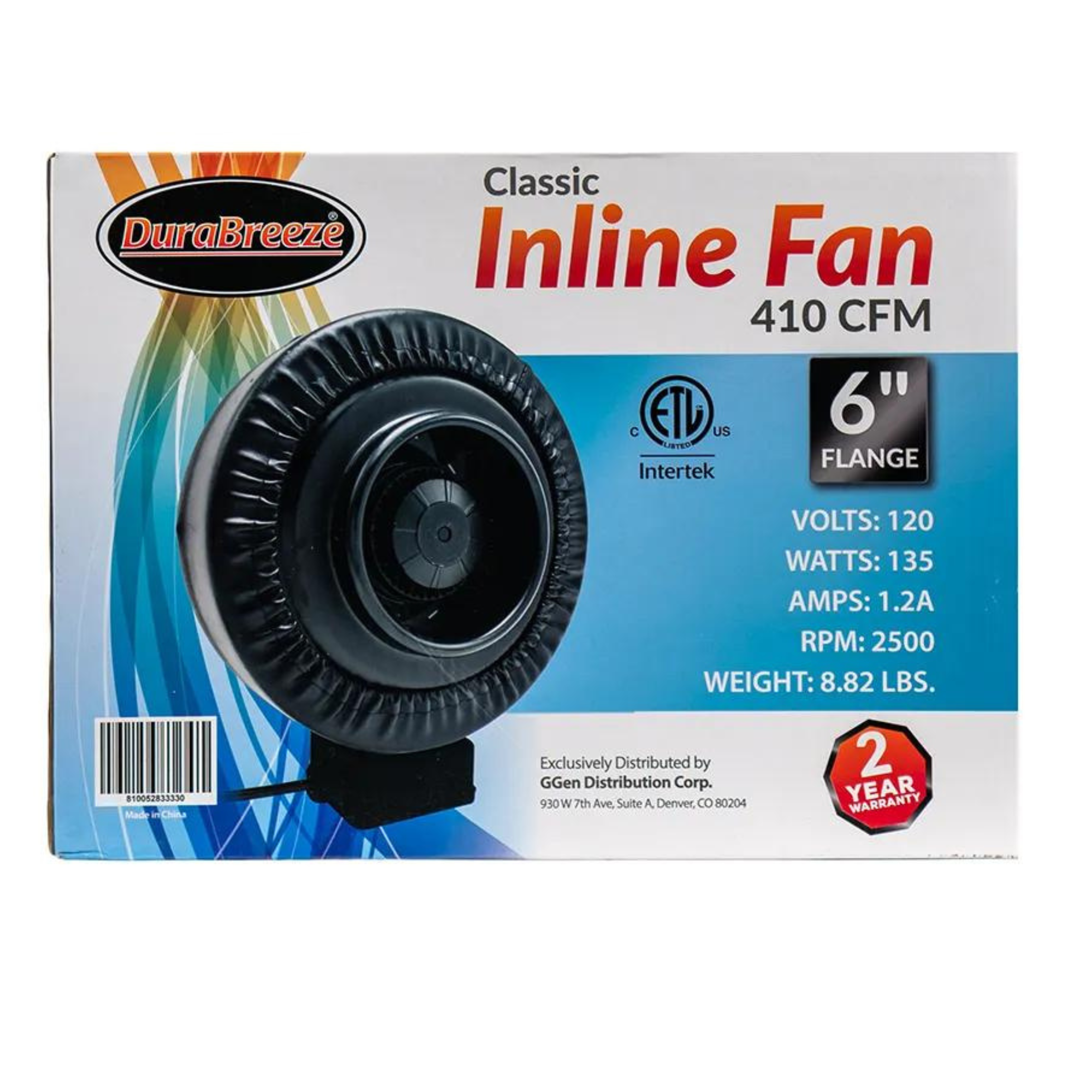 DuraBreeze Classic Inline Fans