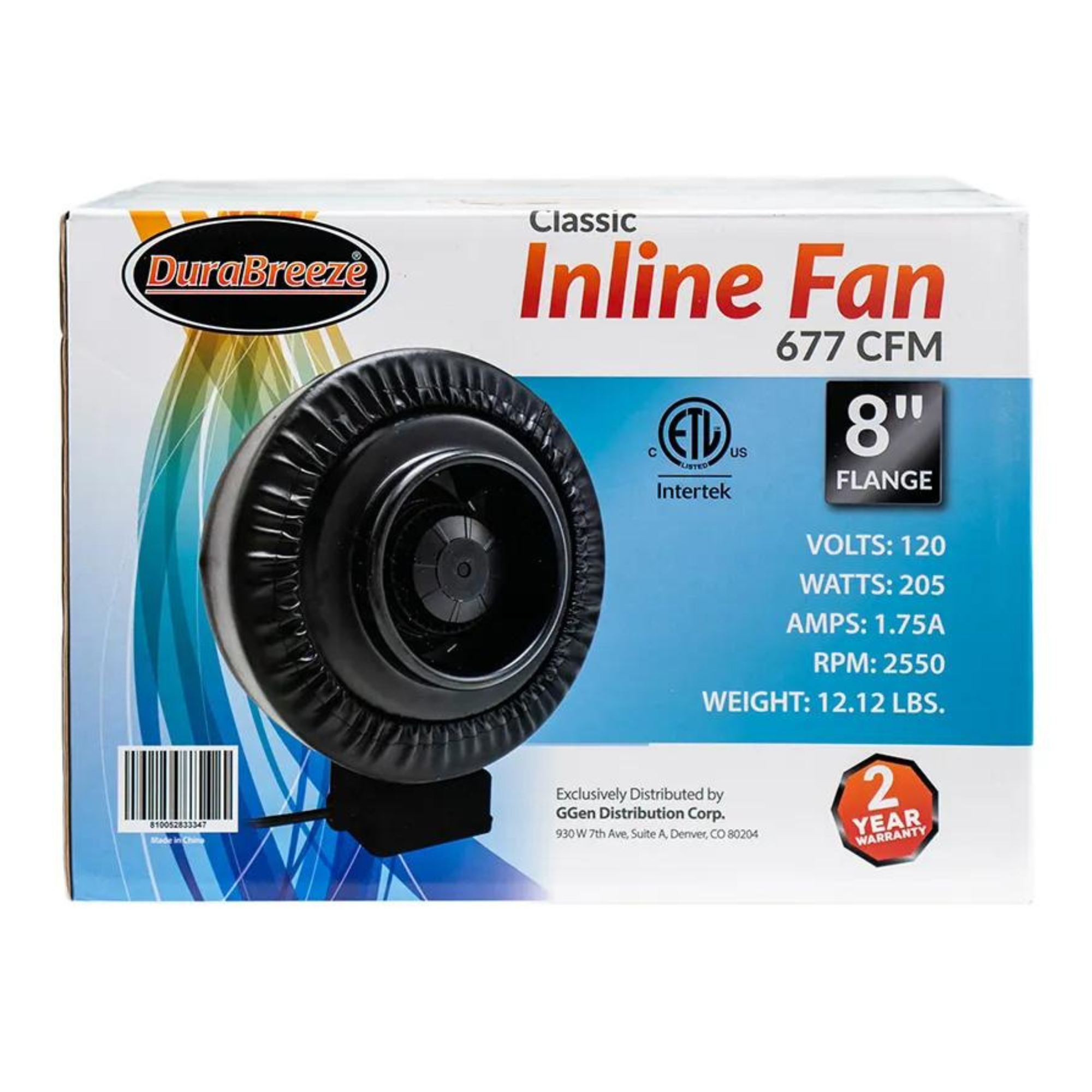 DuraBreeze Classic Inline Fans