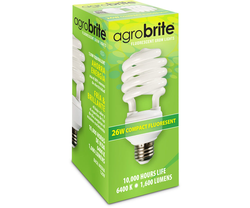 Agrobrite Compact Fluorescent Lamp, 26W, 6400K