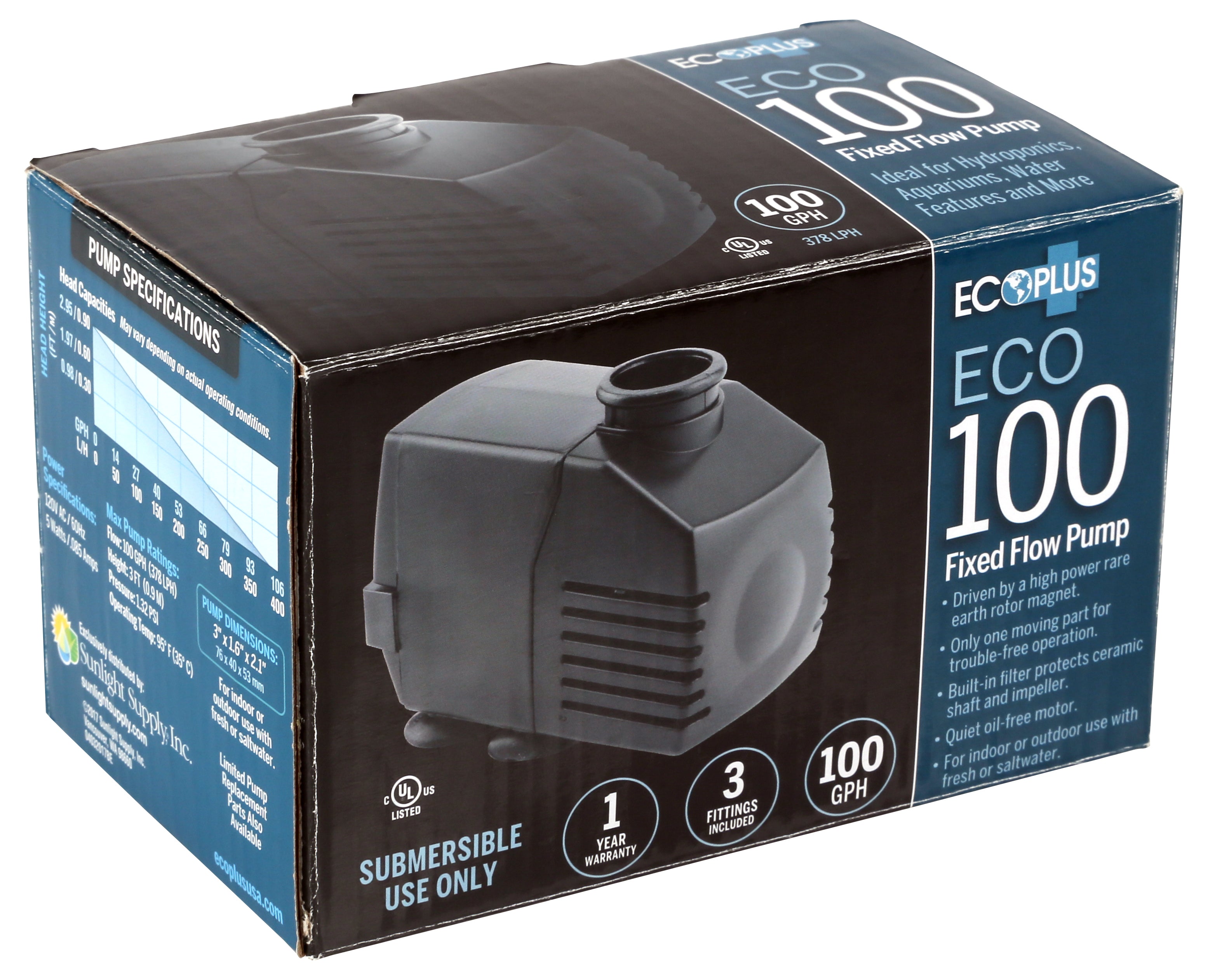 EcoPlus Fixed Flow Submersible/Inline Pumps