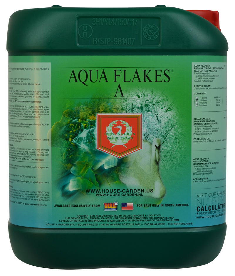 House & Garden Aqua Flakes A&B Nutrients