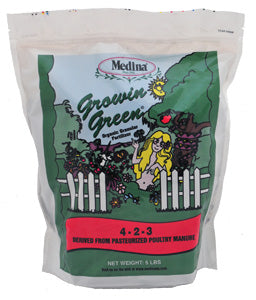 Medina Growin Green Organic Granular Fertilizer - 5 lb
